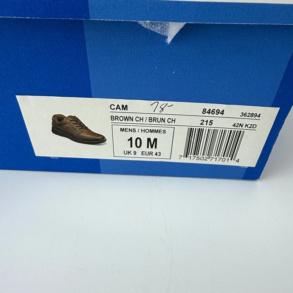 Nunn Bush Cam Oxford Dress Shoes Mens 10 M Brown Leather Comfort Gel NIB
